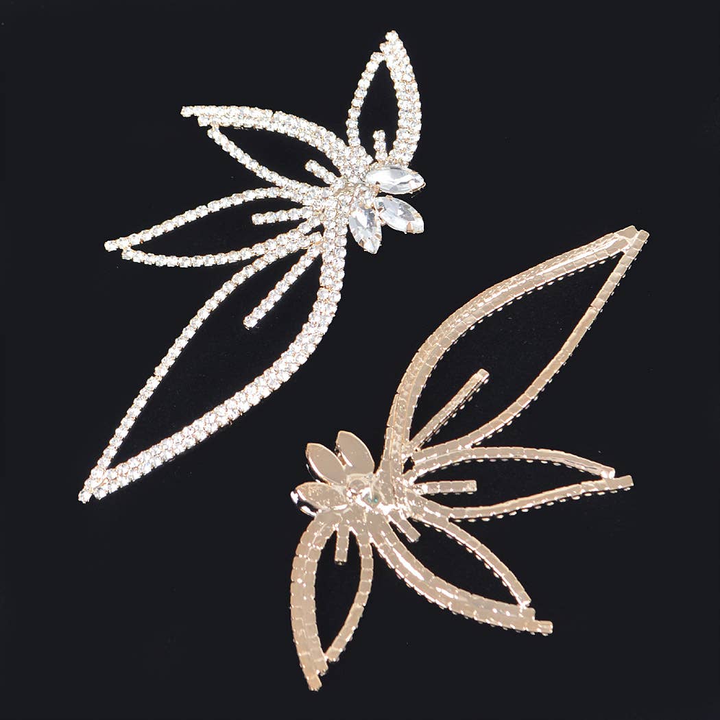 Rhinestone Flower Earring