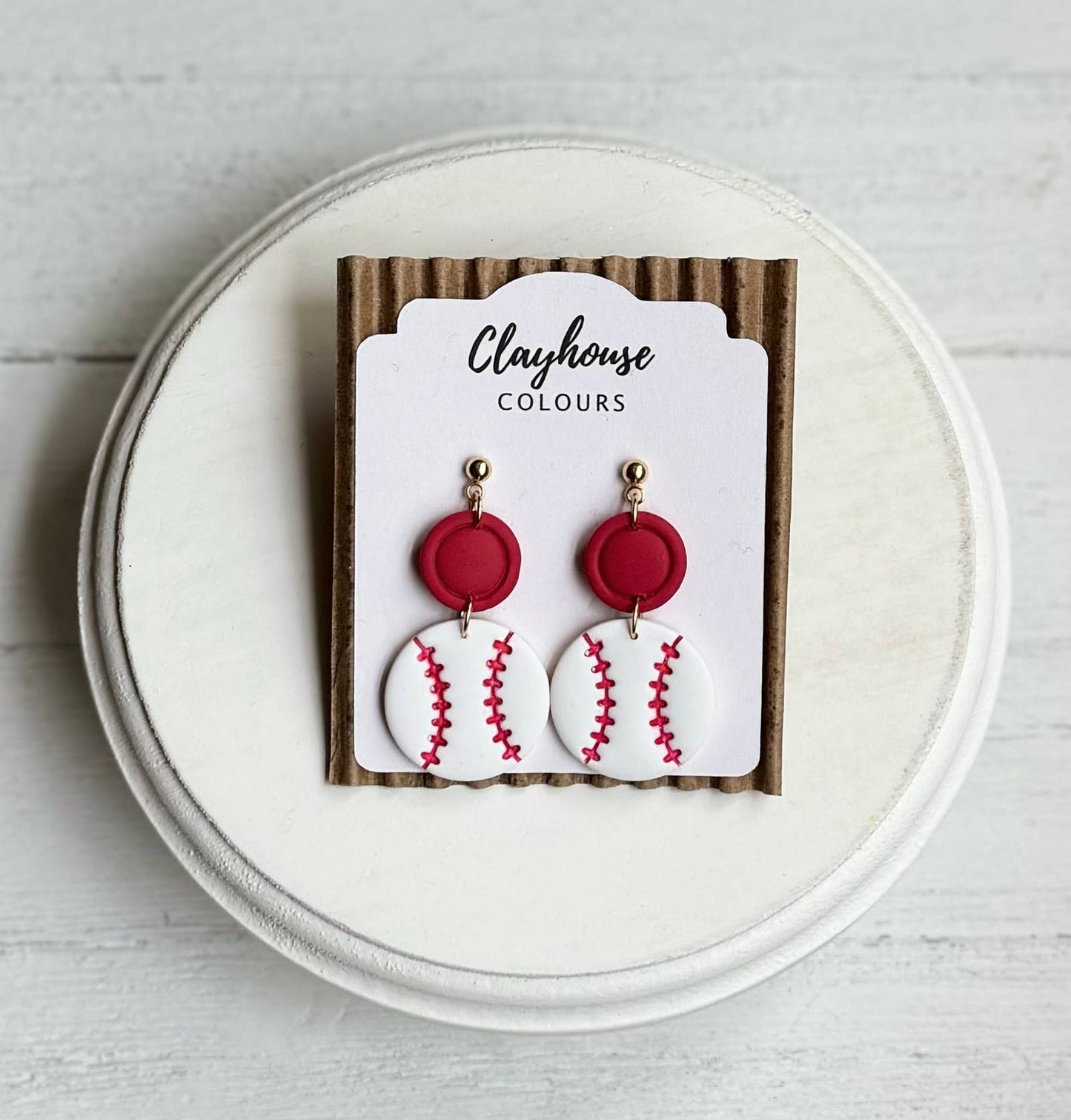 Baseball Earrings