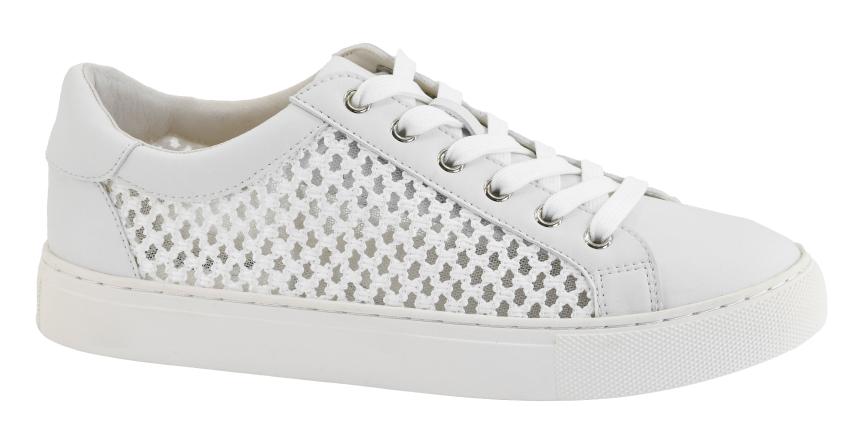 Corky's White Keep Scrolling Shoes