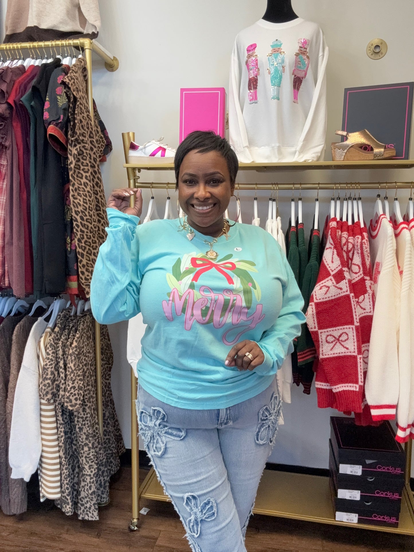 Christmas Long Sleeve Graphic T