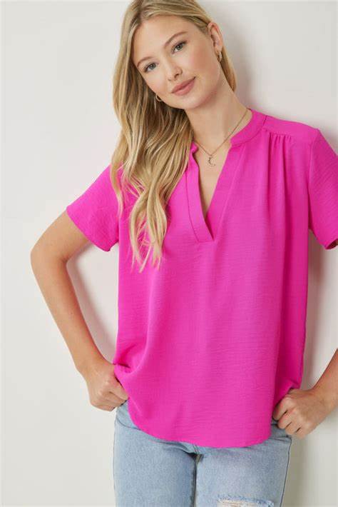 V-Neck Pull over Curvy