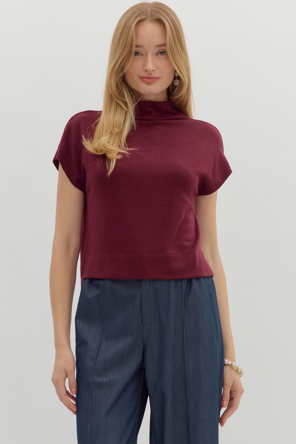 Mock Neck Sweater