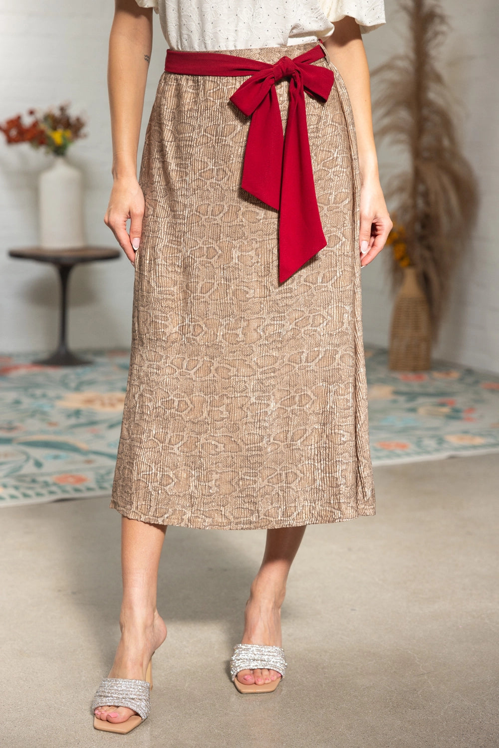 Snake Skin Skirt w/belt