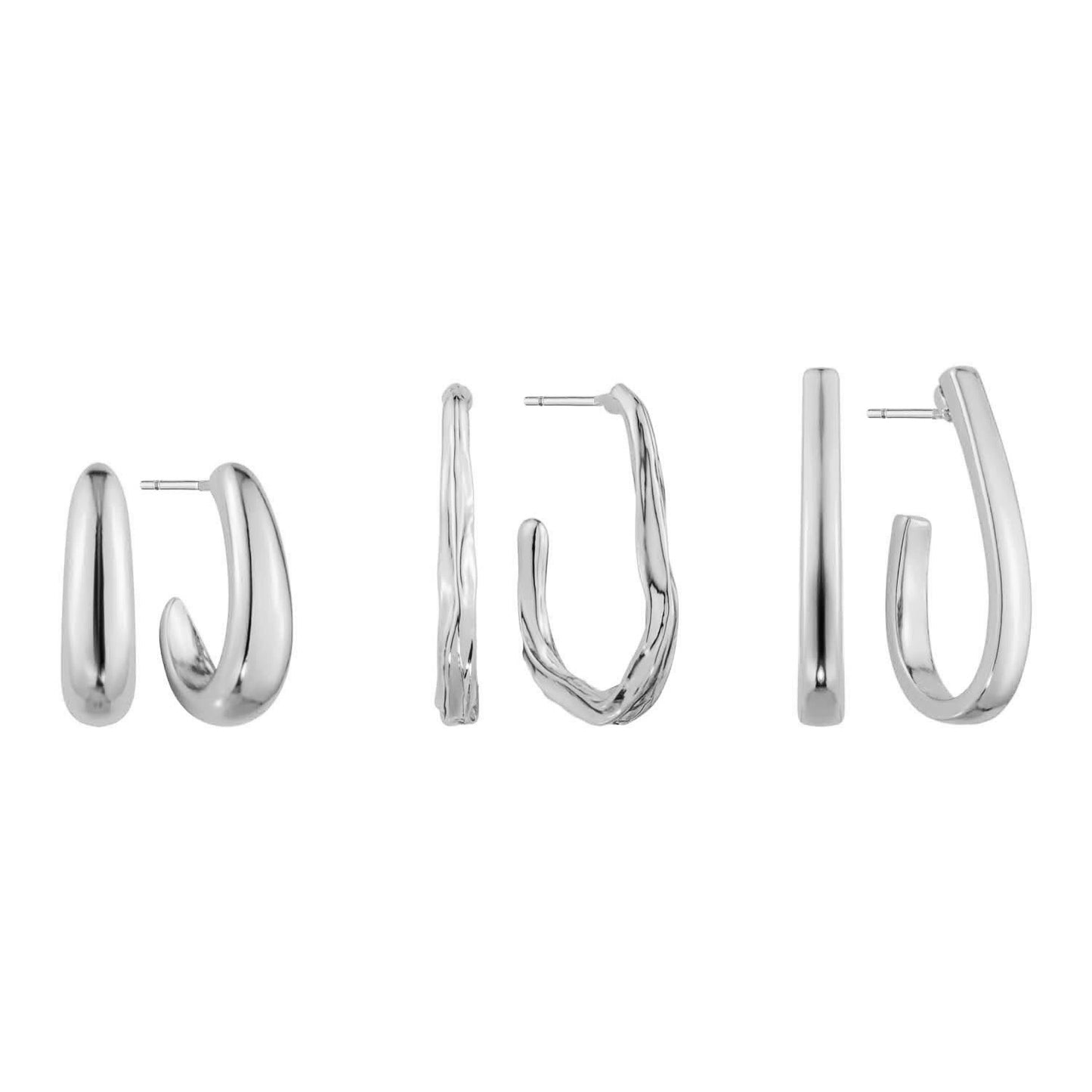 Set of 3 Teardrop Hoop