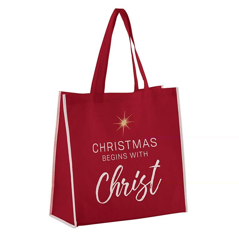 Christmas Begins with Christ Tote Bag