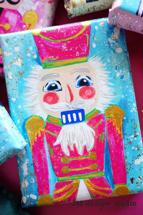 Candyland Crush Nutcracker Canvas Wall Art