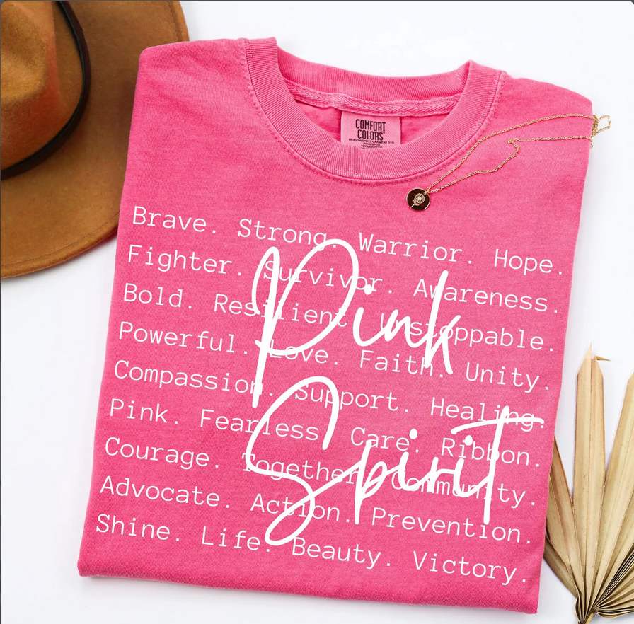 Pink Spirit Breast Cancer Awareness Tee