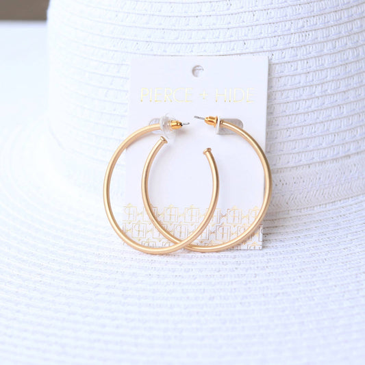 Skinny Gold Hoops