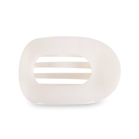 Coconut White Flat Hair Clip
