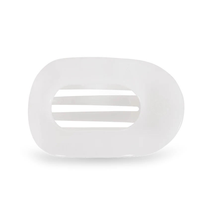 Coconut White Flat Hair Clip
