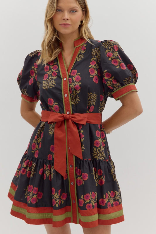 Navy Floral