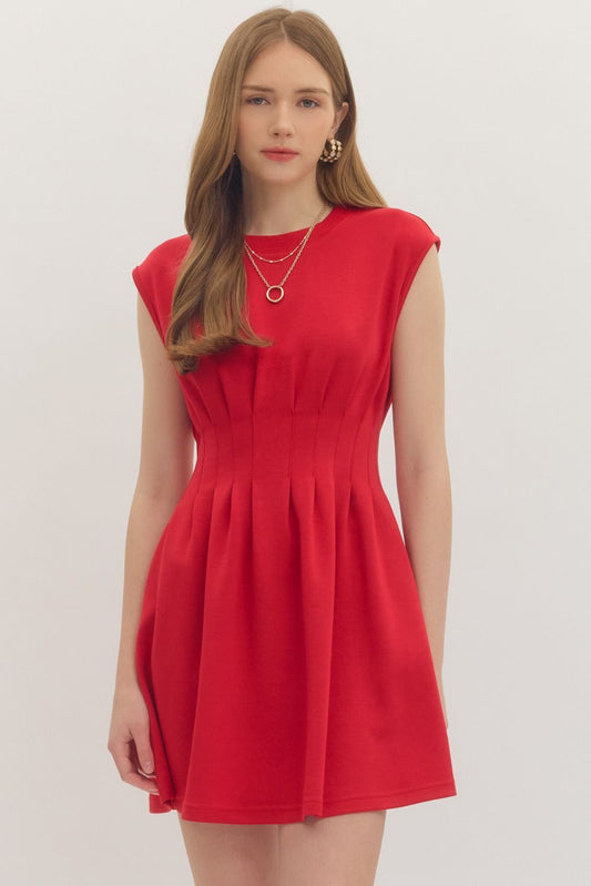 Short fitted travel dress