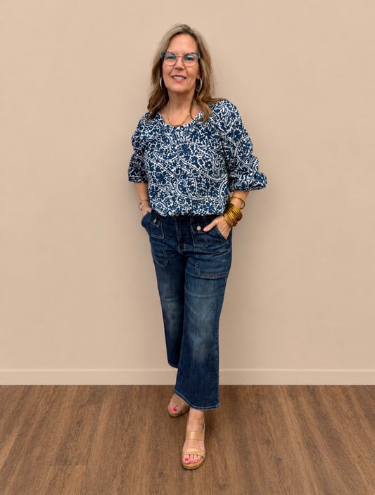 FLORAL WAVES TOP