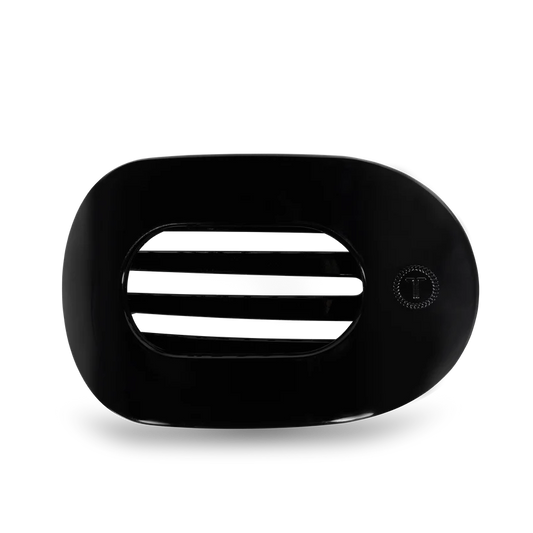 Jet Black Flat Hair Clip
