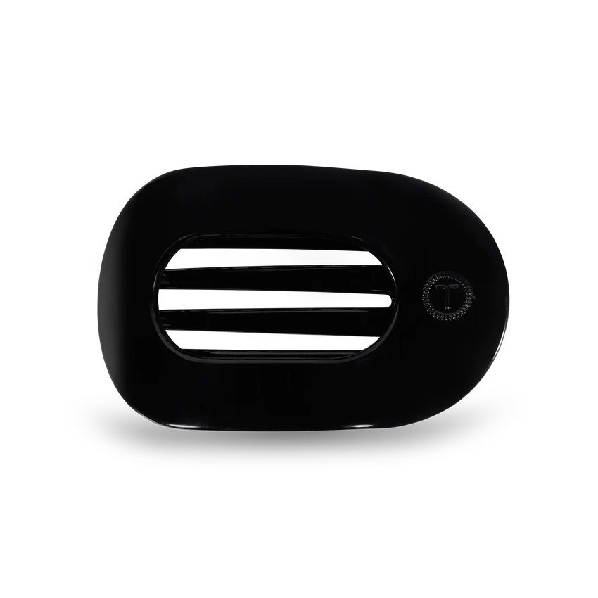 Jet Black Flat Hair Clip