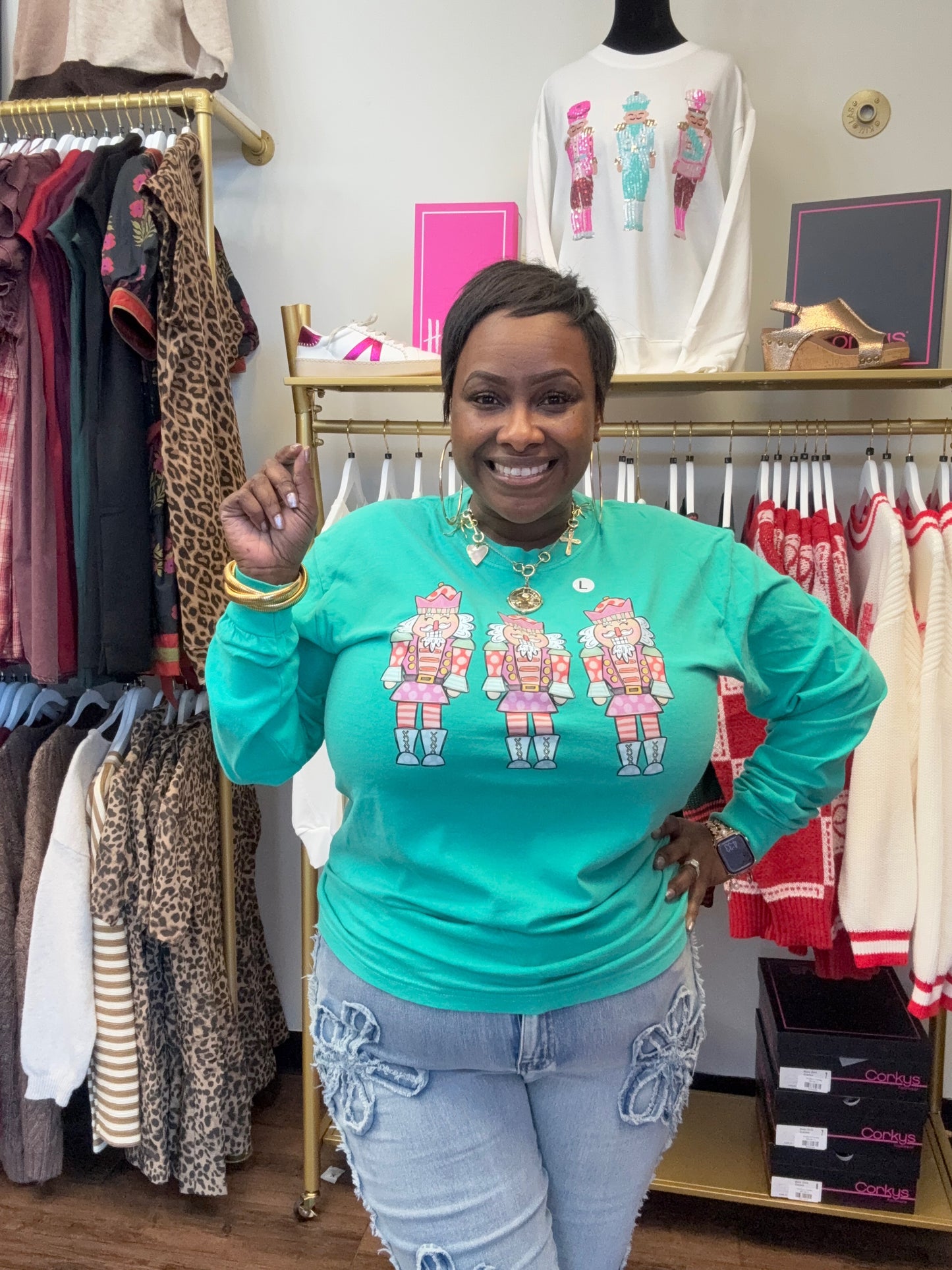 Christmas Long Sleeve Graphic T