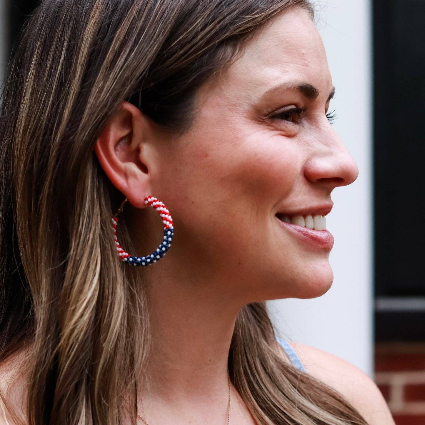 Patriotic Beaded Hoop