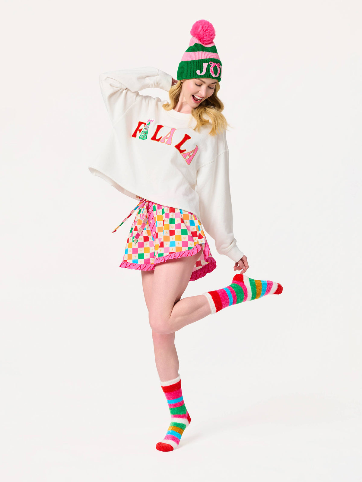 "JOY" BEANIE, GREEN