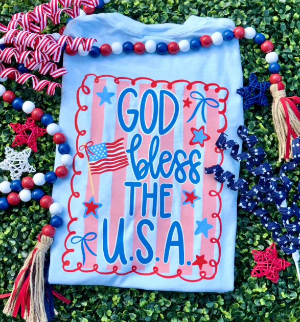 God Bless the USA July 4th Shirt