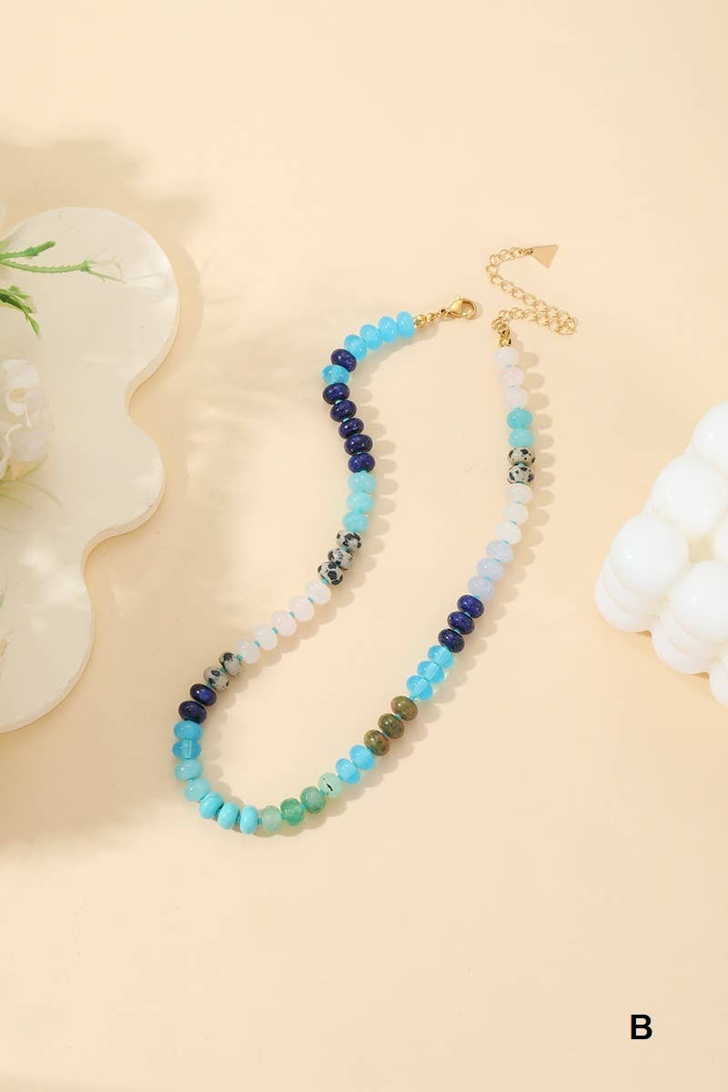 Candy Necklace - Natural Agate Gemstone Necklace