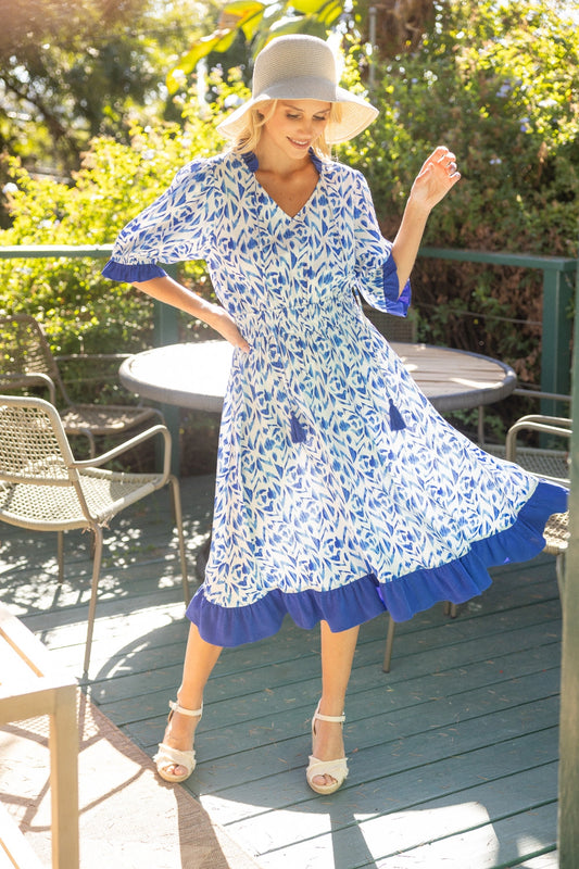 Contrast Tassell Dress