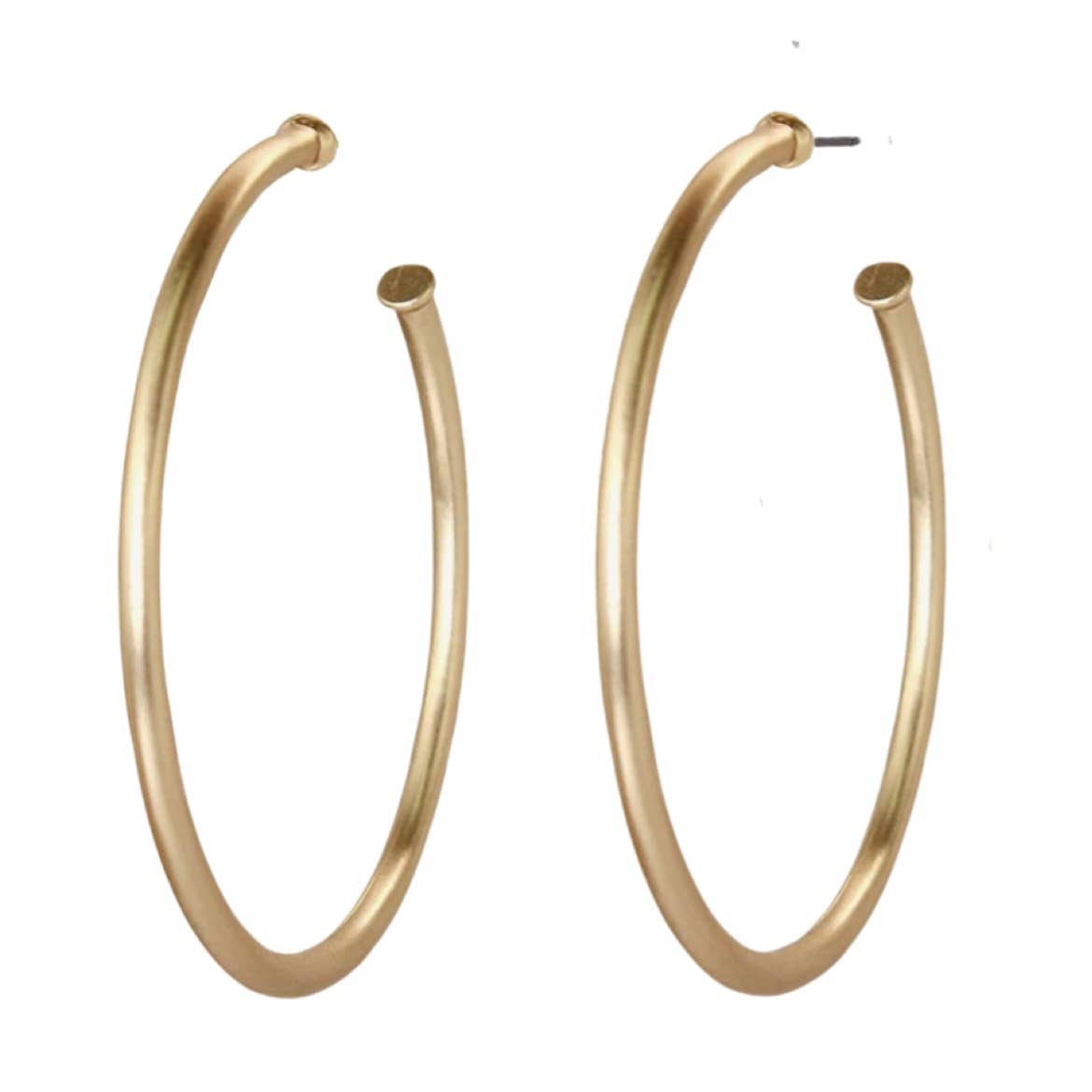 Skinny Gold Hoops