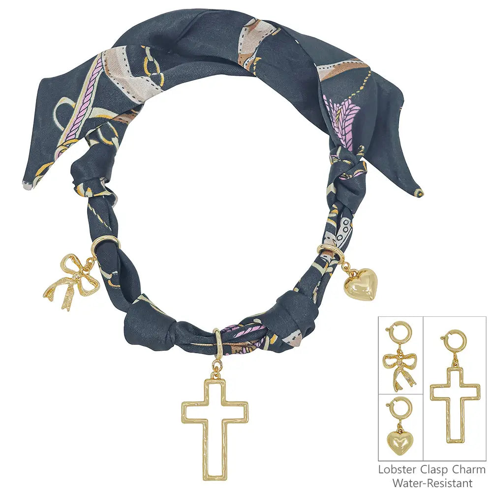 Cross & Bow Black