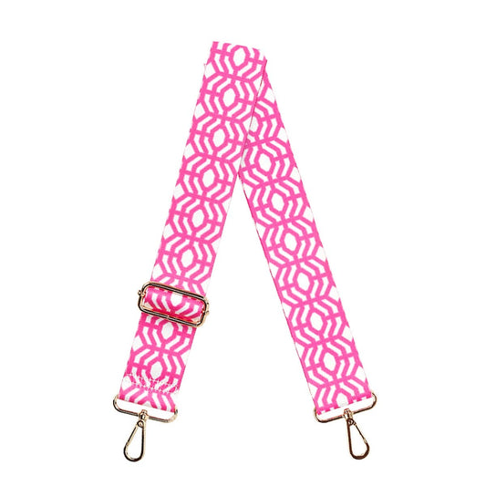 Hot Pink Trellis Purse Strap