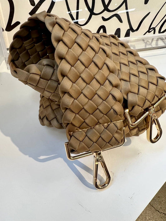 Woven Purse Strap TAUPE