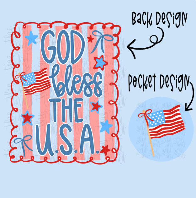 God Bless the USA July 4th Shirt