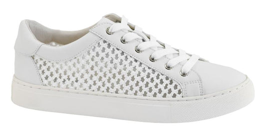 Corky's White Keep Scrolling Shoes