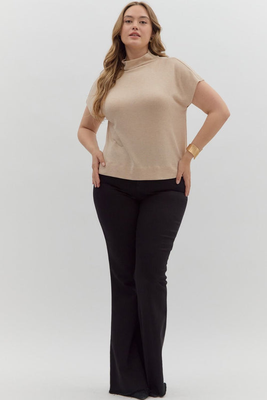 Mock Neck Sweater - Curvy