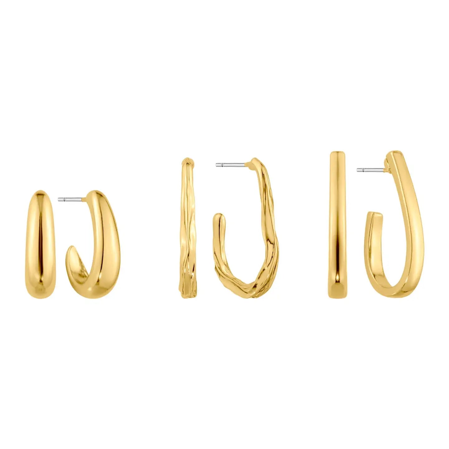 Set of 3 Teardrop Hoop
